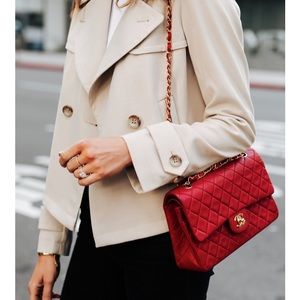 Ann Taylor Short Trench Coat 4 - NWOT damaged